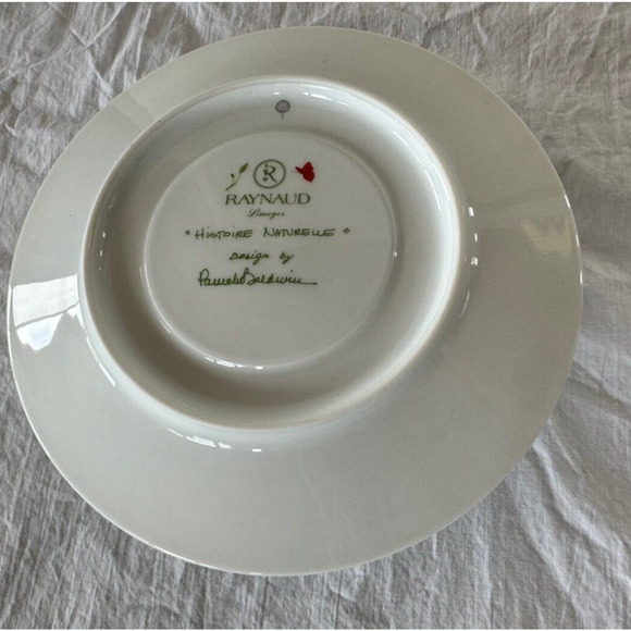 Raynaud Limoges Histoire Naturelle Sauce Boat Sauceboat Gravy w Saucer - Picture 7 of 8